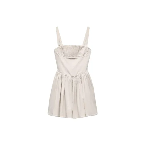 ZARA Trf Slip Dresses Women's Bone