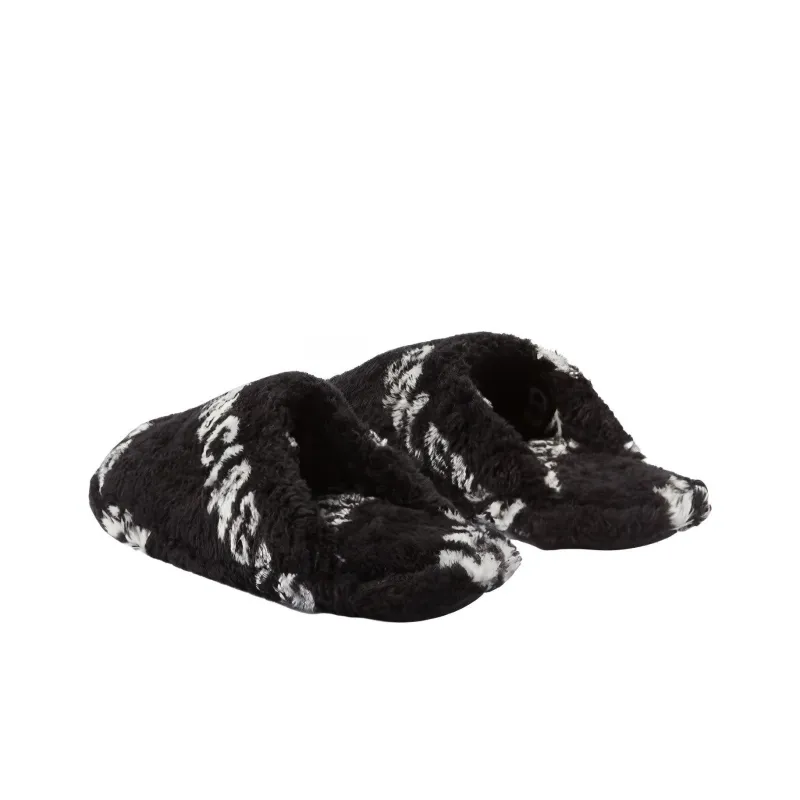 Balenciaga Furry Closed AllOver Logo Black-2