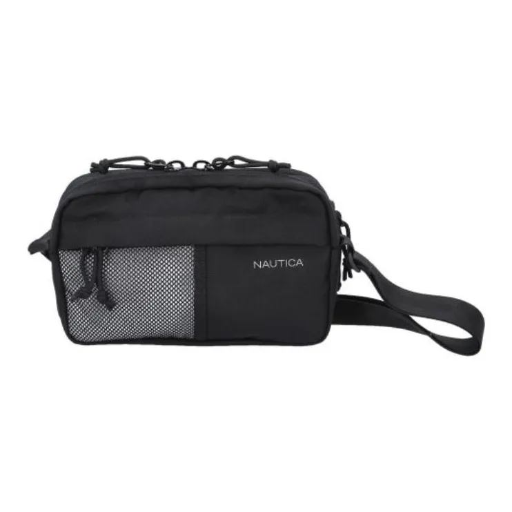 NAUTICA Nylon Crossbody Bag, Shoulder Bag Trumpets Unisex Black-1