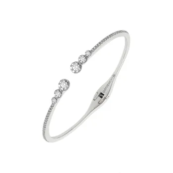 GIVENCHY Crystal Bangles Unisex Silver
