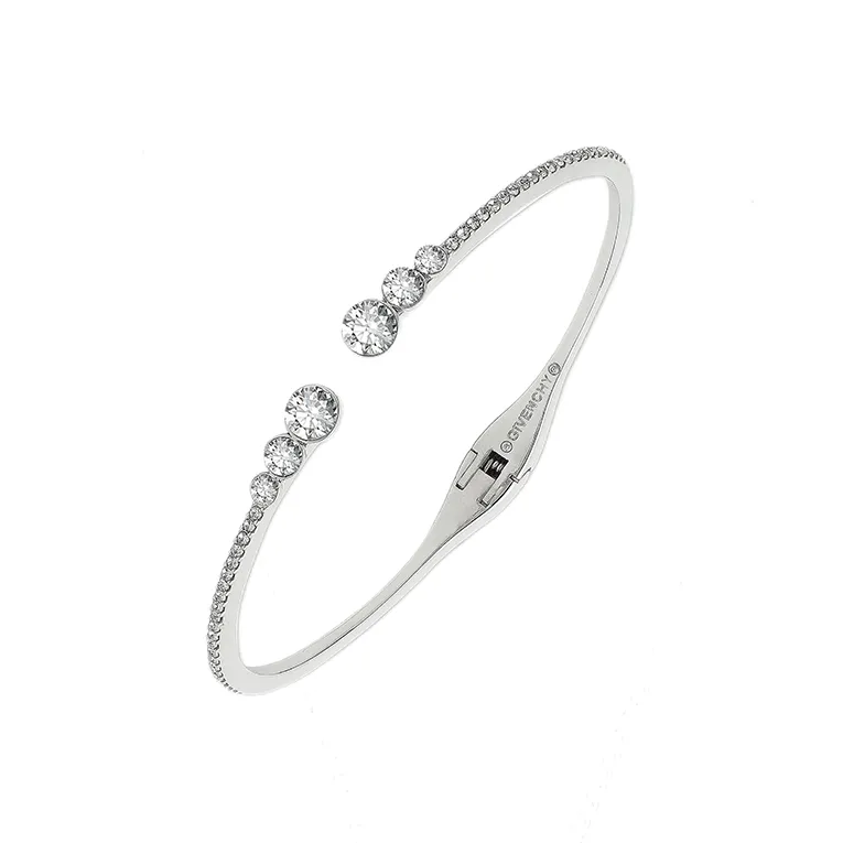 GIVENCHY Crystal Bangles Unisex Silver-0
