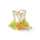Green Heart Medium Size Claw Clip-8cm