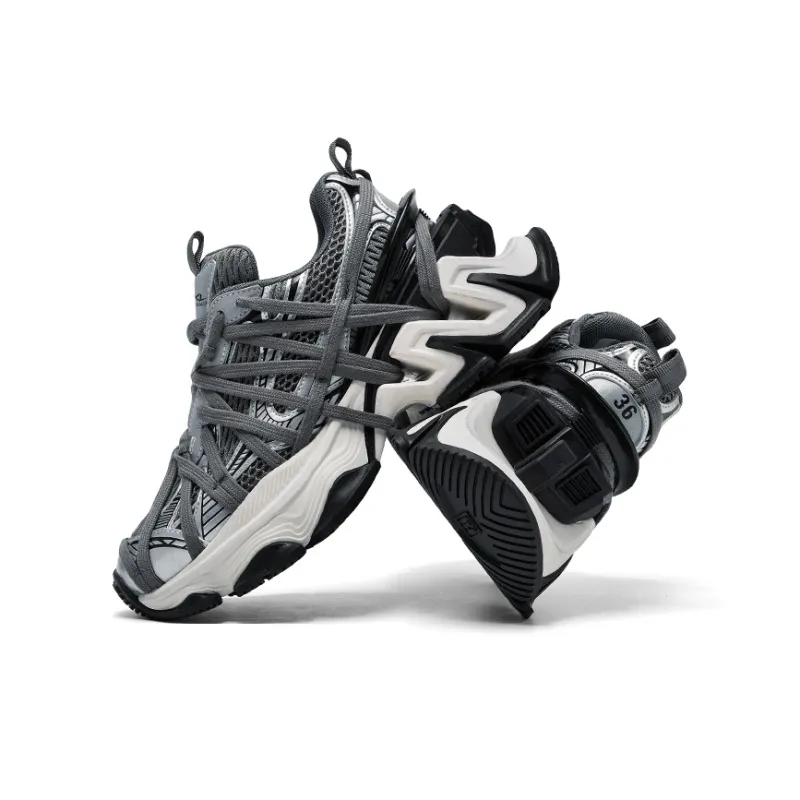CHERYKALLY Durable Breathable Low-Top Chunky Sneakers-15