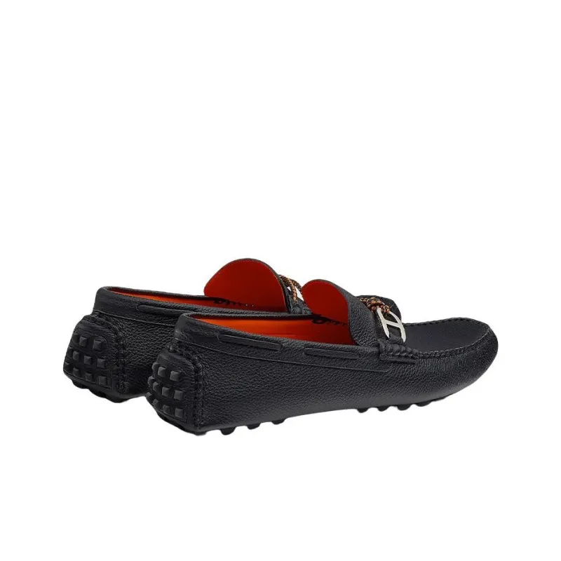 HERMES Alessandro Men's Casual Shoes Men's Black-3
