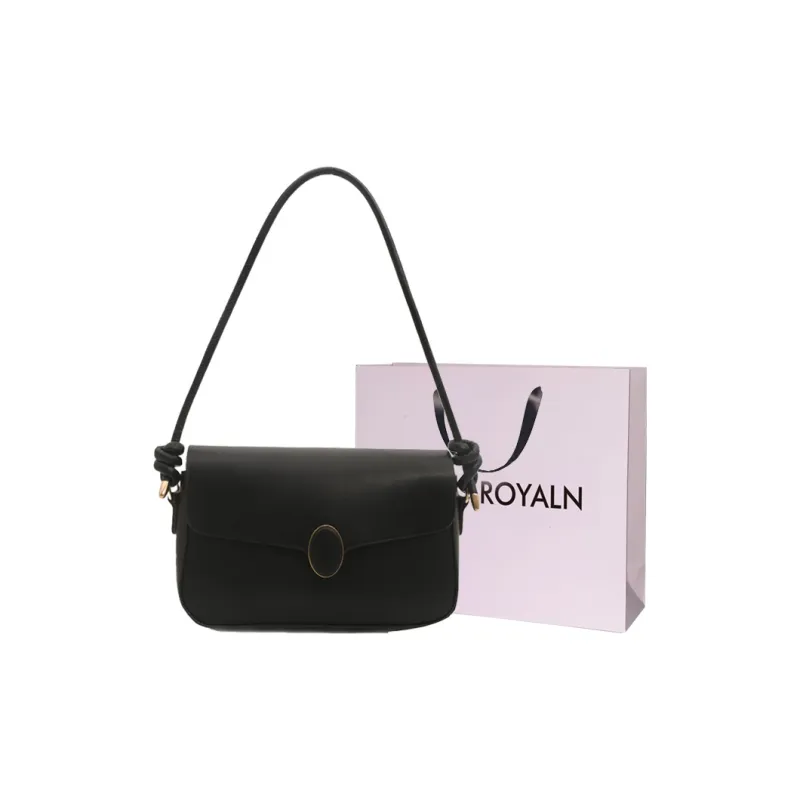 LOUIS ROYALN PU Shoulder Bag Small Square Bag Shoulder Bag Unisex Black/White/Silver/Khaki/Coffee-3