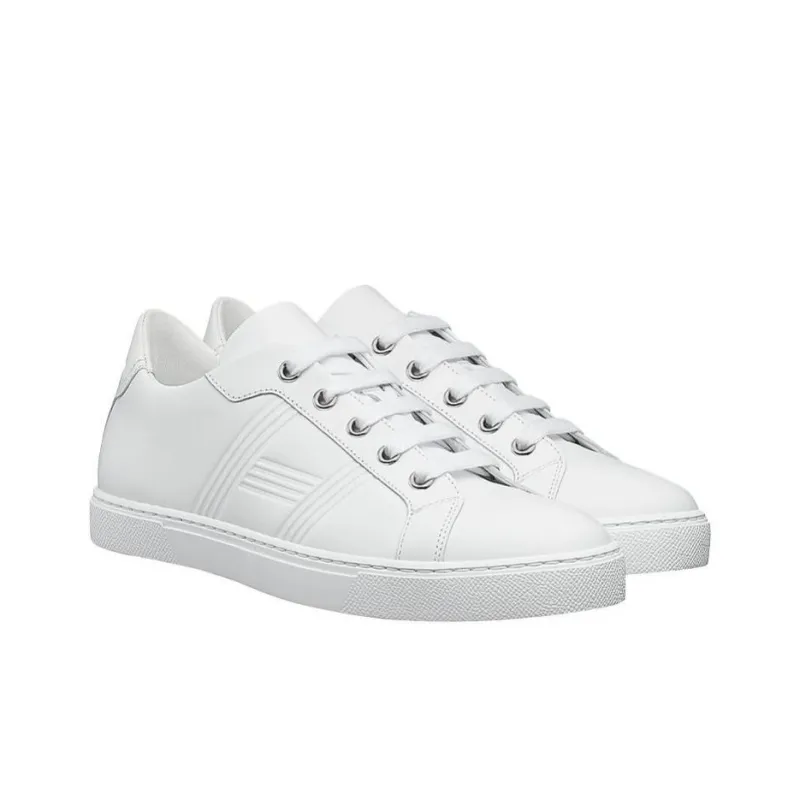 HERMES Avantage Casual Skateboard Shoes Women's White-3
