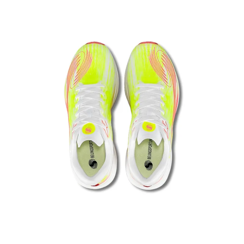 Beijing Sport University Running Shoes Women's Low Top White/Orange/Green-3
