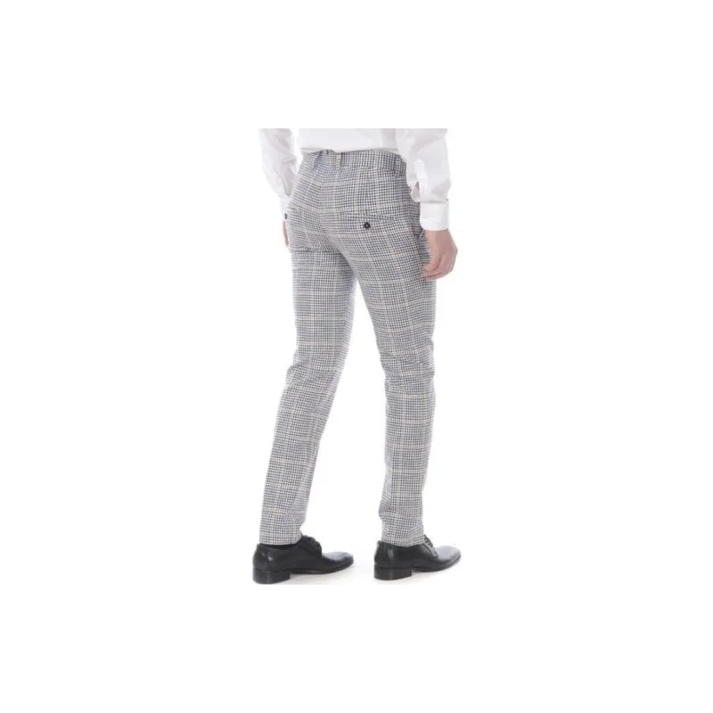 DANIELE ALESSANDRINI Casual Pants Men's Light Blue-3