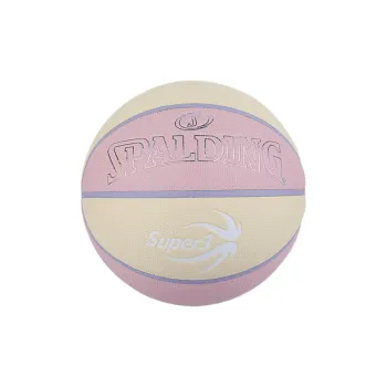 SPALDING SUPER3 Super League Series PU Basketball Pink Yellow Multicolor Size 6 Training Match Women's