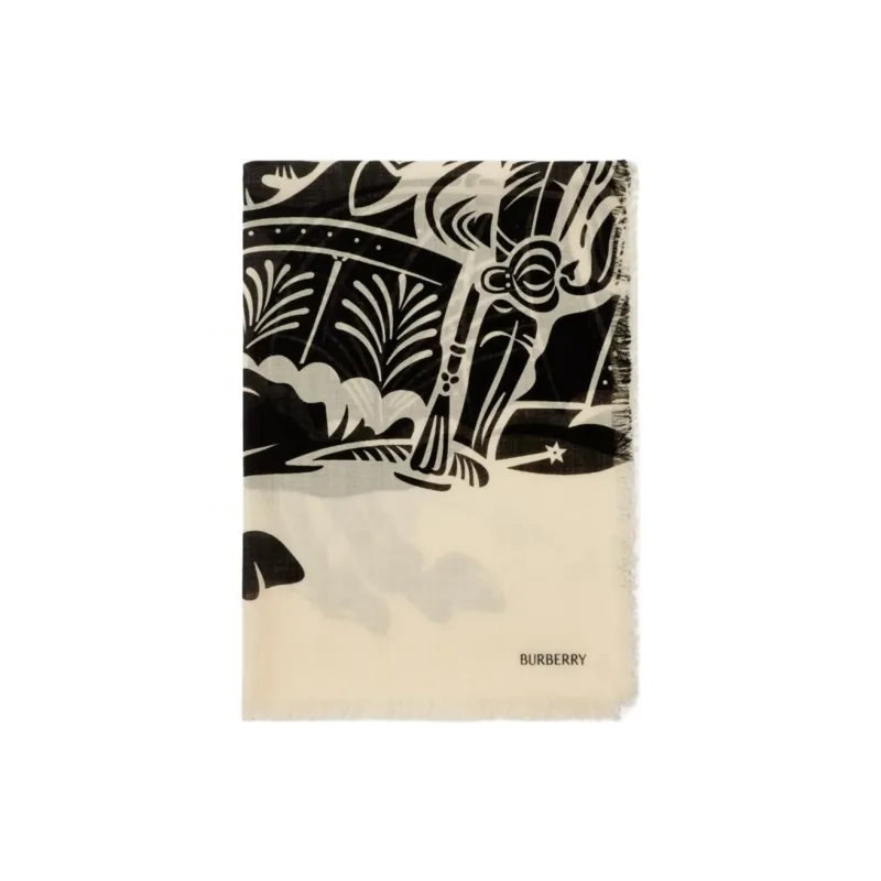 Burberry Ekd Wool Scarf-1