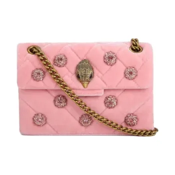 Kurt Geiger London Velvet Shoulder Bag Crossbody Bag Mini Women's Pink
