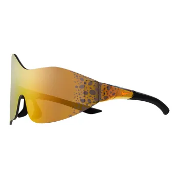 Nike Stainless Steel Irregular Shape Sunglasses Men's Black