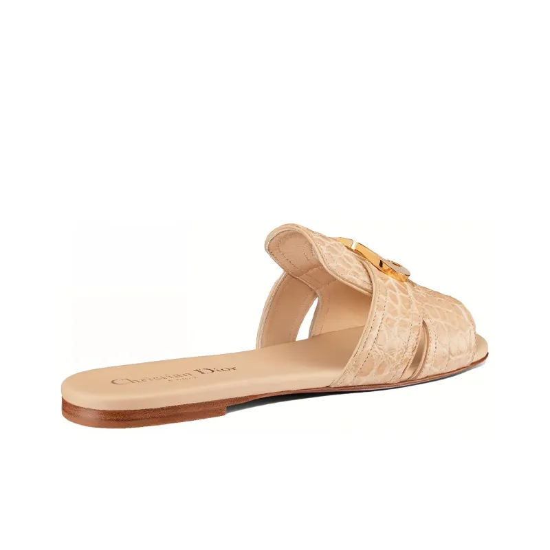 DIOR 30 Montaigne Slide Slippers Women's Cream-2
