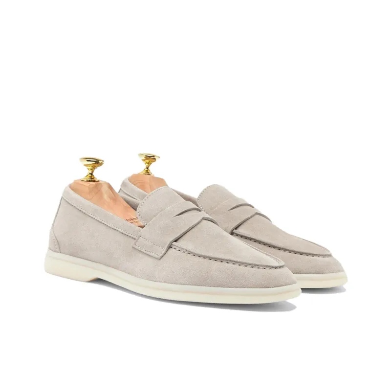 SCAROSSO Luciana Almond Toe Loafers Women's-2