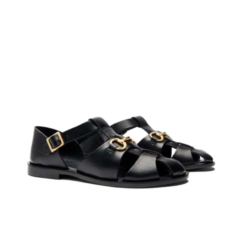 SCAROSSO Helene Leather Sandals Women's-2