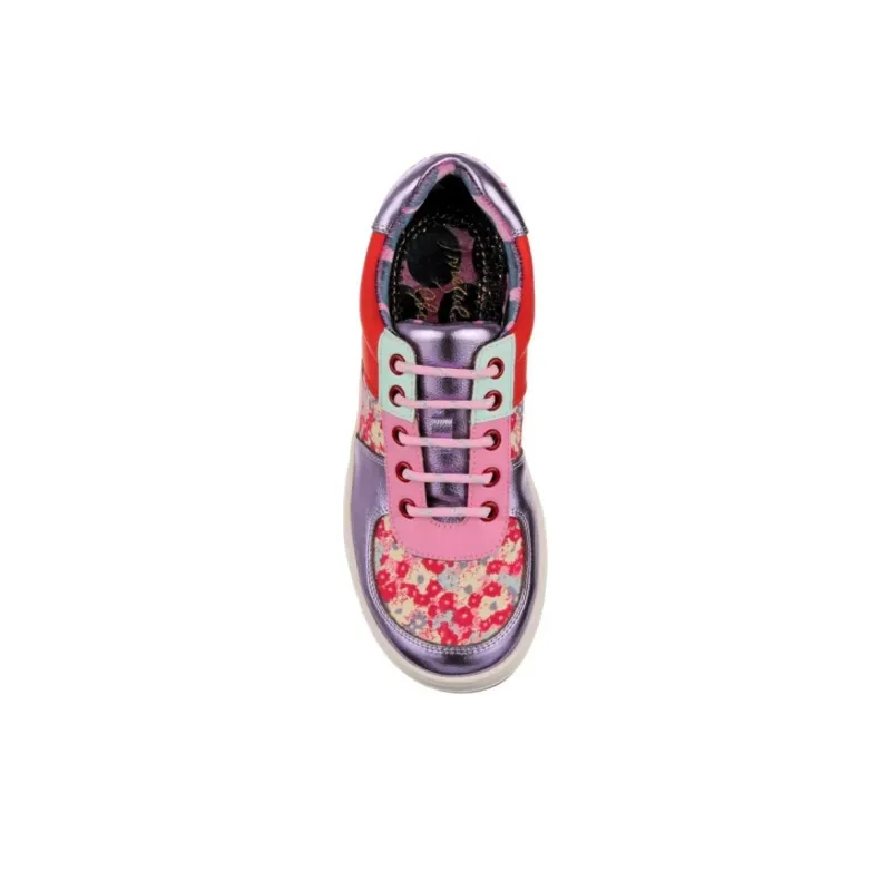 IRREGULAR CHOICE Low-Top Skateboard Shoes Women's Fuchsia-4