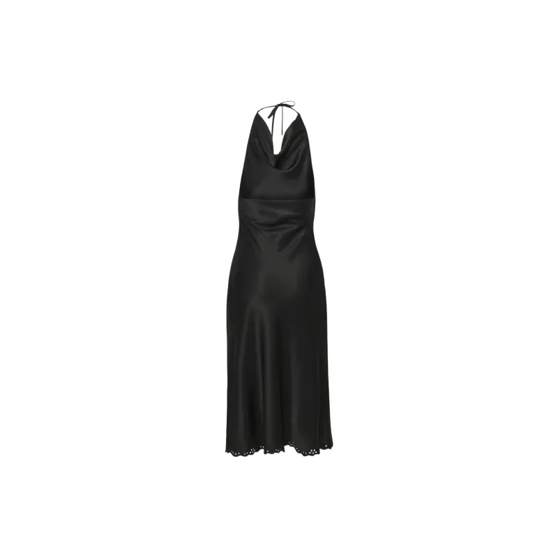 ARITZIA Ten Nines Satin Dress Sleeveless Dress Women's Black-1
