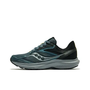 Saucony Slip Resistant Low Top Running Shoes Men's Dark Blue Black