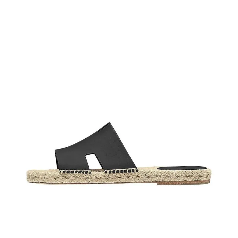 HERMES Antigua Stylish Sandal Men's Black-0