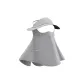 Extended Length Neck Protection Style-Polar Gray