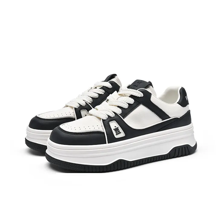 BASIC HOUSE Hundred Families Good Mochi Family Oreo Mochi Low-Top Skateboard Shoes Women's-1