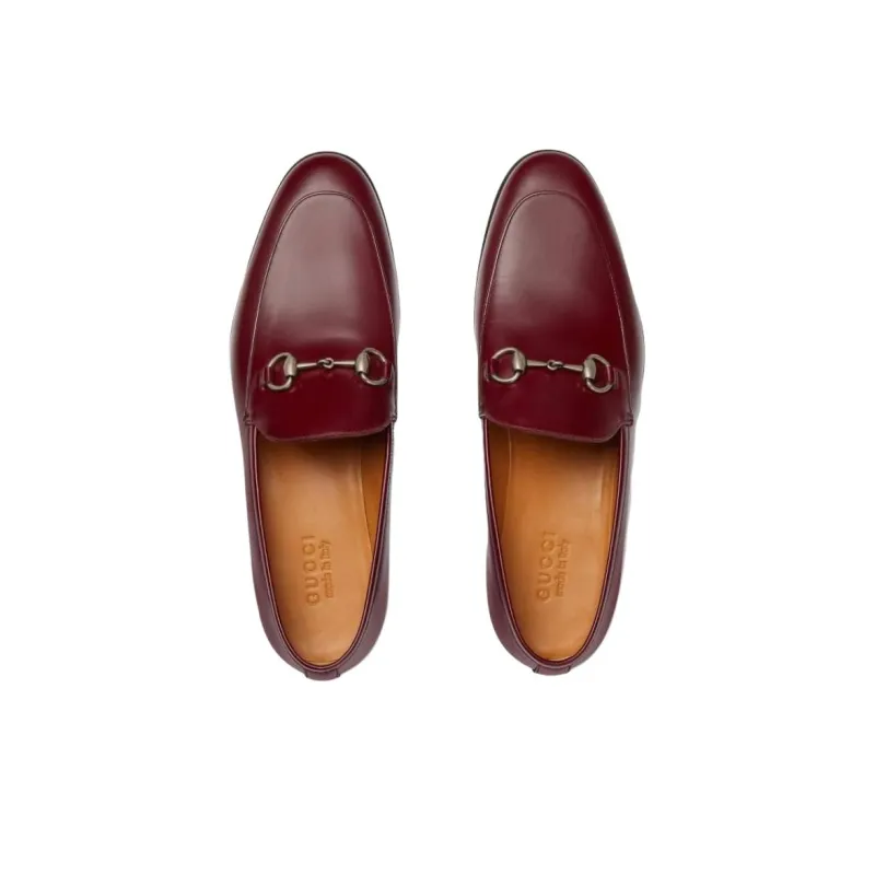 GUCCI Horsebit Loafers Men Red-3
