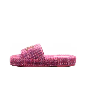CHANEL Slide Slippers Women's Pink