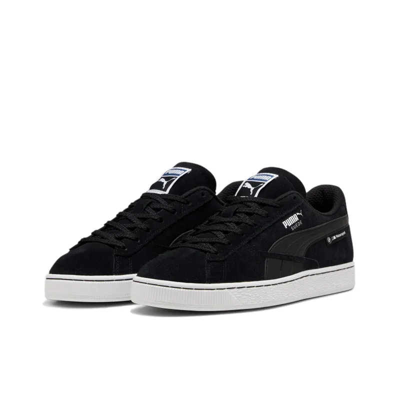 PUMA BMW M Motorsport Wear resistant And Lightweight Low Top Skateboard Shoes Unisex Black White-2