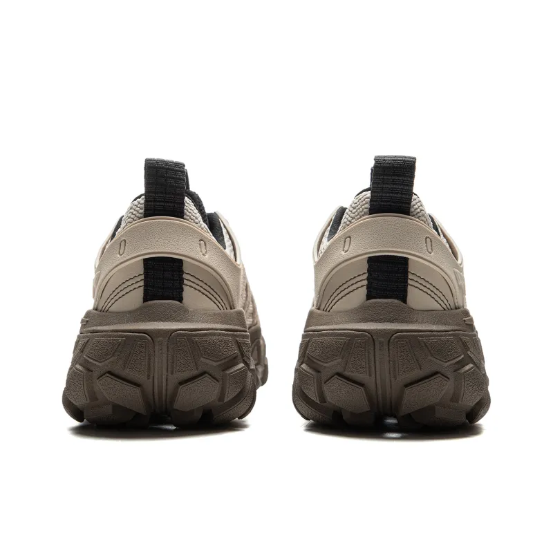 LiNing Dunes Cushioning Anti Slip Wear Resistant Breathable Height Increasing Low Top Casual Shoes Men's Oat Gray-5