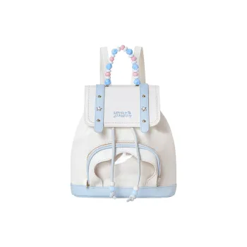 Miffy Synthetic Leather Backpack Medium Size Women's Blue/Pink