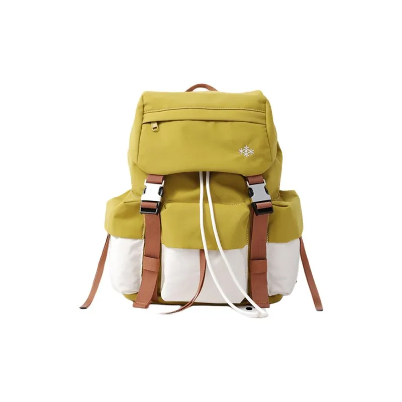 FION Fabric Backpack Regular Unisex Autumn Orchid Yellow/Beige Mist White-0
