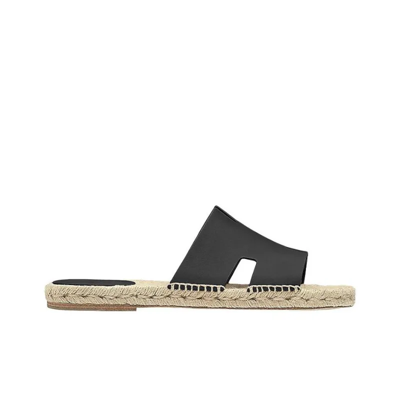 HERMES Antigua Stylish Sandal Men's Black-1