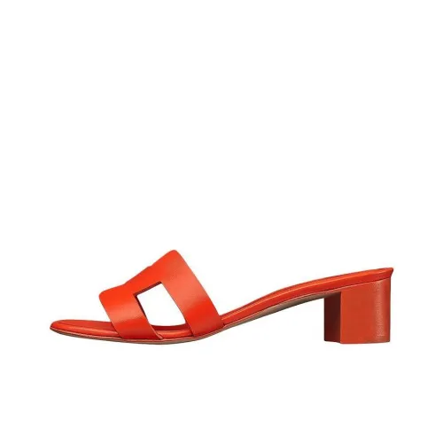 HERMES Oasis Slide Slippers Women's Vermilion