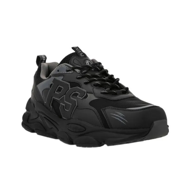 PLEIN SPORT Slip Resistant Low Top Casual Shoes Unisex Black-2