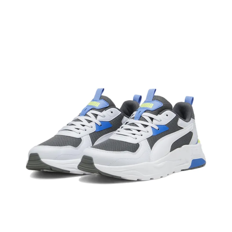 PUMA Trinity Anti-Slip And Wear-Resistant Breathable Low-Top Casual Shoes Unisex White Gray-2