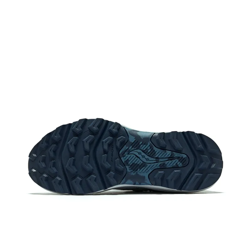 Saucony Slip Resistant Low Top Running Shoes Men's Gray Blue-4