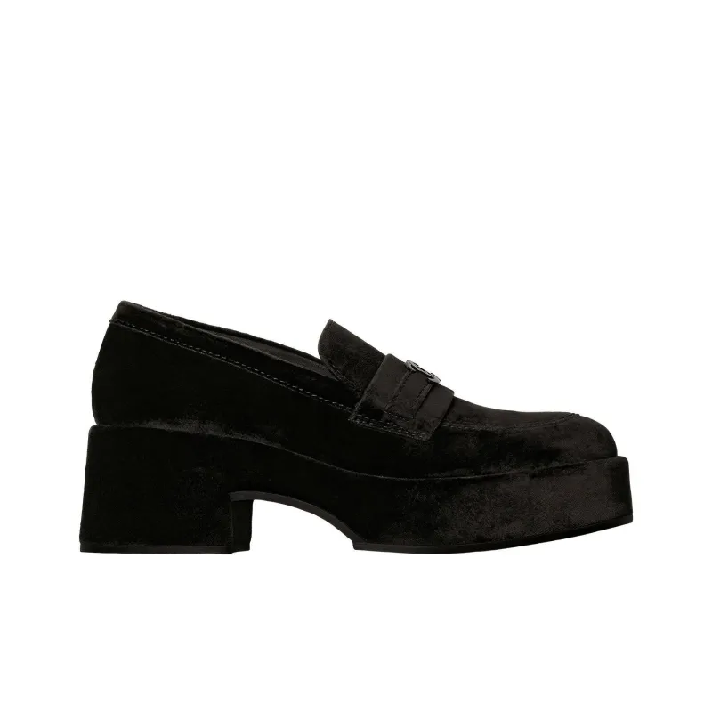 CHANEL Platform Shoes Women's Black-1