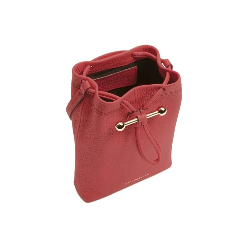 Strathberry Grained Calfskin Crossbody Bag Shoulder Bag Regular Women's Overripe Red-3