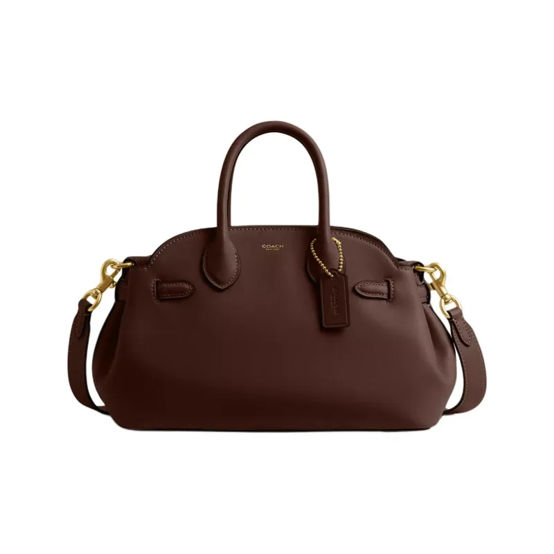 COACH Empire Carryall Leather Crossbody One Shoulder Handbag Regular Women's Maple-0