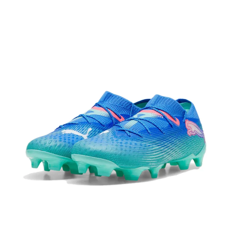 PUMA FUTURE 7 ULTIMATE Soccer Shoes Unisex Low Top Blue Green-2