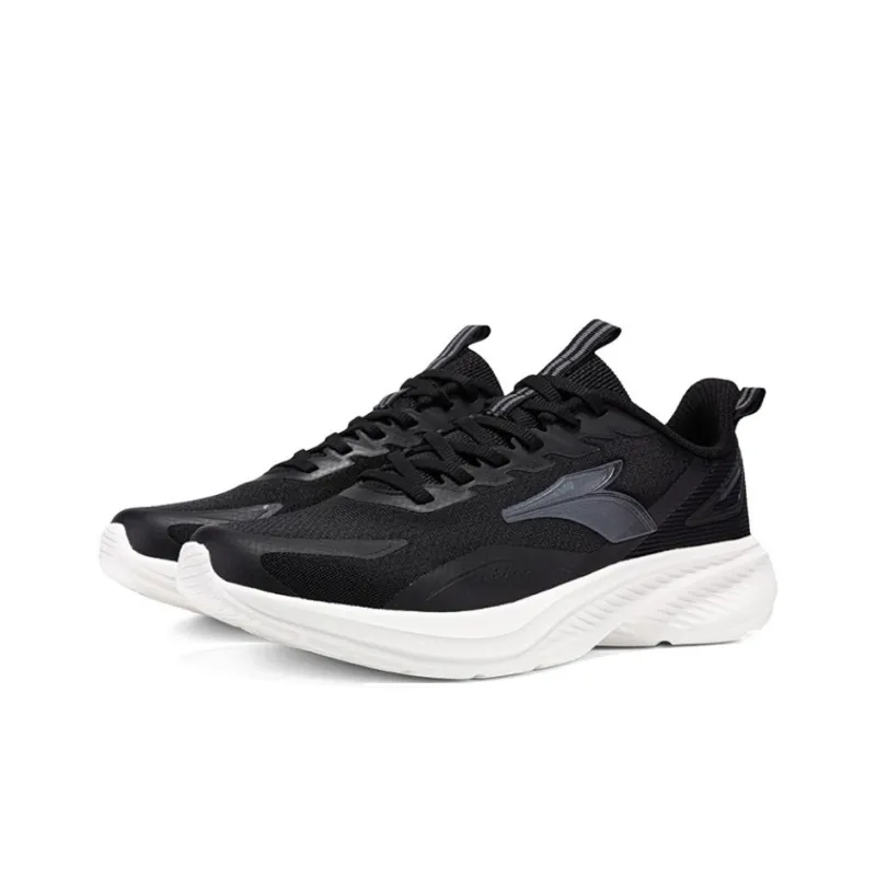 361° Slip Resistant, Abrasion Resistant, Lightweight Low Top Casual Running Shoes Men's Black White-3