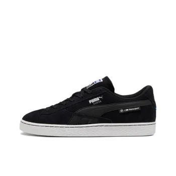 PUMA BMW M Motorsport Wear resistant And Lightweight Low Top Skateboard Shoes Unisex Black White