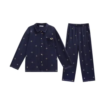 GUKOO Pajama Set Men's Deep Navy Blue