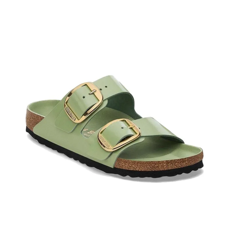 Birkenstock Arizona Big Buckle Slide Slippers Women's Green-2