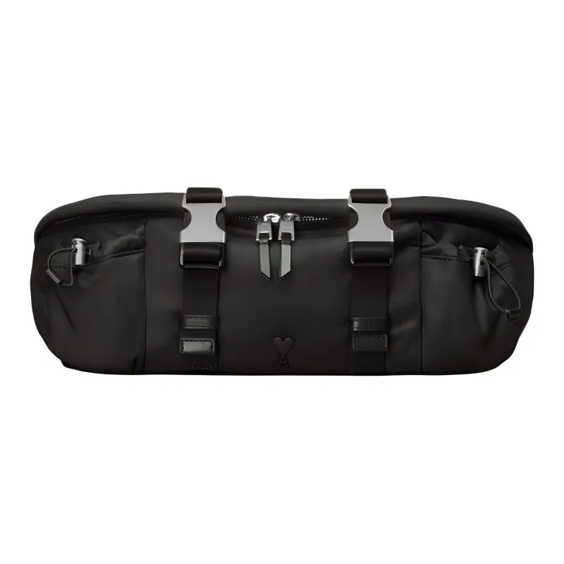 AMIPARIS Paris Double Buckled Zip Up Belt Bag-0