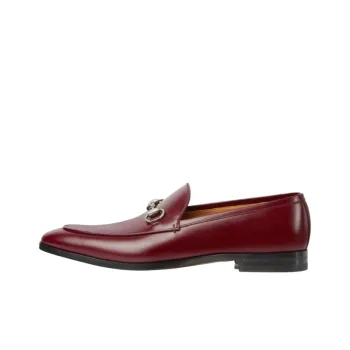 GUCCI Horsebit Loafers Men Red