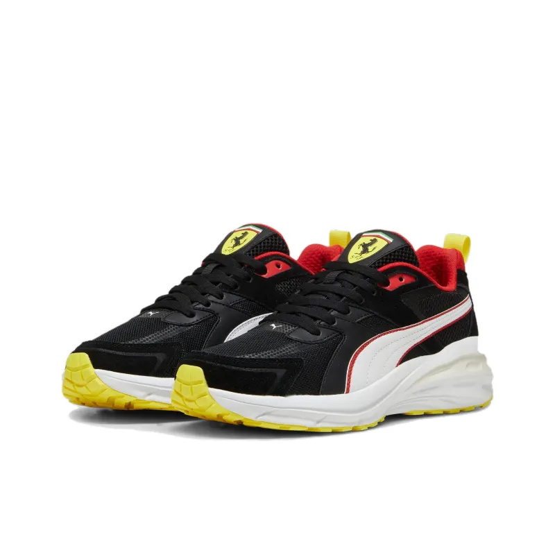 Ferrari x PUMA Scuderia Ferrari Abrasion Resistant Low Top Casual Shoes Unisex Black White-2