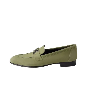 HERMES Paris Loafers Women's Green