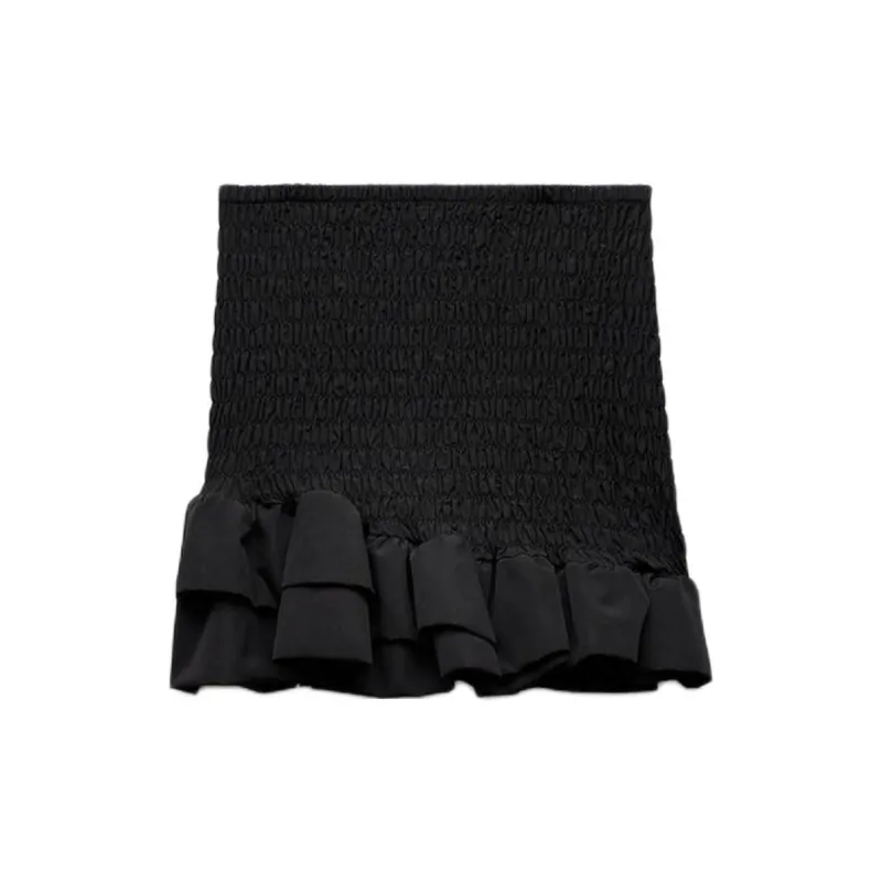 ZARA Casual Short Skirts Women's Black-1