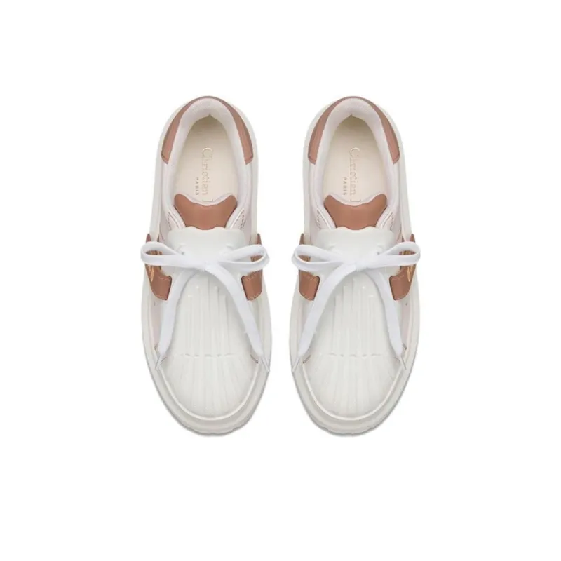 DIOR Dior-ID Low-Top Stylish Skateboarding Shoes Women's Milk Tea Beige-4